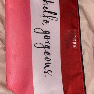 Clinique Kate Spade Collab Red and White Cosmetic Bag